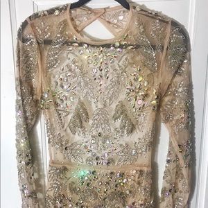 Custom fitted beaded gown